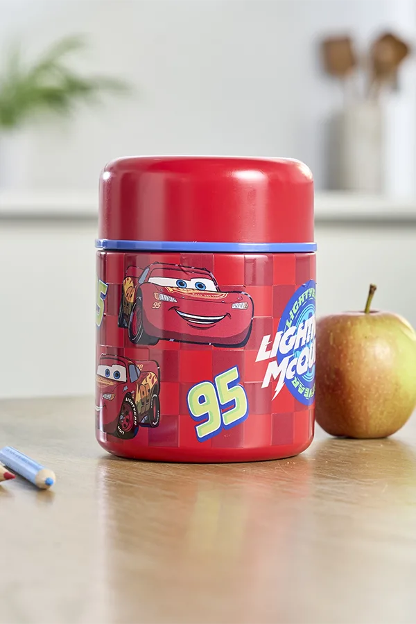 Disney Pixar Cars Food Flask Stainless Steel 300ml Lunch Box for Kids School