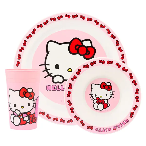 Hello Kitty 3 piece Tableware Set at Polargear