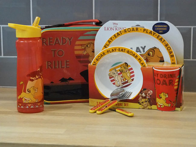 New Lion King lunch sets